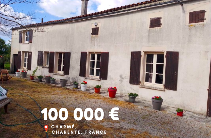 100 000 €, Charmé, Charente