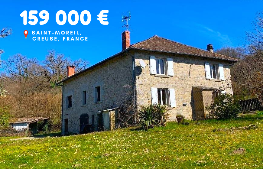 159 000 €, Saint-Moreil, Creuse