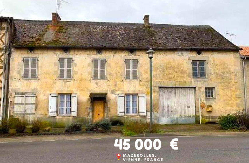 45 000 €, Mazerolles, Vienne