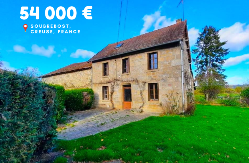 54 000 €, Soubrebost, Creuse