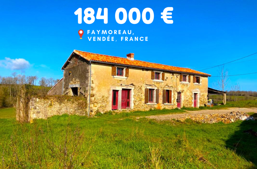 184 000 €, Faymoreau, Vendée